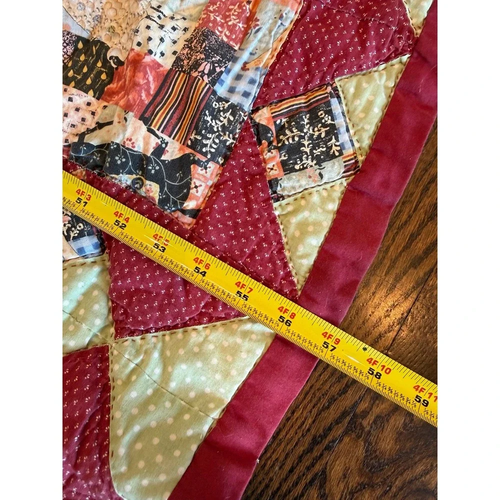 Small hand sewn quilt. Cutter